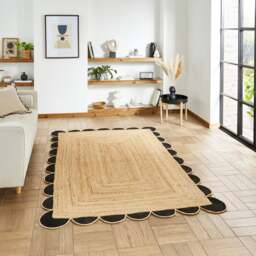 Savannah Scallop Jute Rug - thumbnail 1