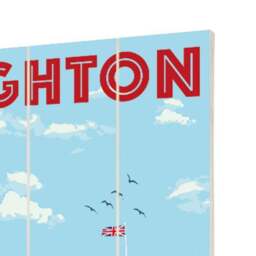 The Art Group Brighton Wooden Wall Art - thumbnail 3