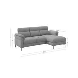 Roxy 3 Seater Left Hand Corner Chaise Sofa - thumbnail 2