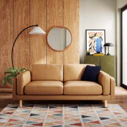 Newton Vintage Leather 3 Seater Sofa - thumbnail 1