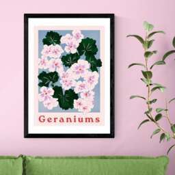 East End Prints Geraniums Print - thumbnail 1