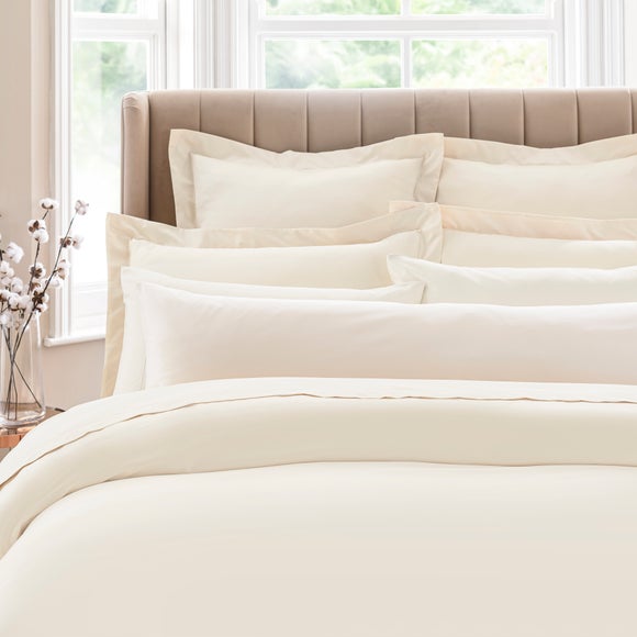 Dorma Smooth & Soft 300 Thread Count 100% Cotton Sateen Bolster Pillowcase