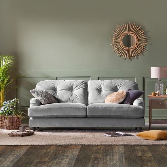 Martha Vintage Velvet 3 Seater Sofa - image 1