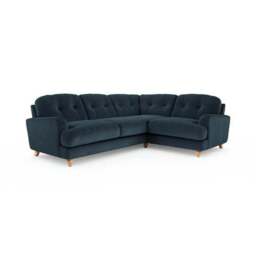 Martha Matte Plush Velvet Full Corner Sofa - thumbnail 6