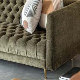 Indio Fabric 3 Seater Sofa - thumbnail 3