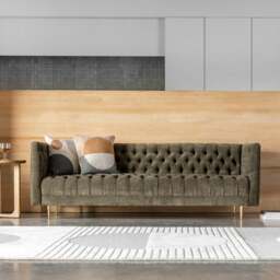 Indio Fabric 3 Seater Sofa - thumbnail 1
