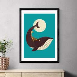 East End Prints The Giraffe And The Whale Print by Jay Fleck
