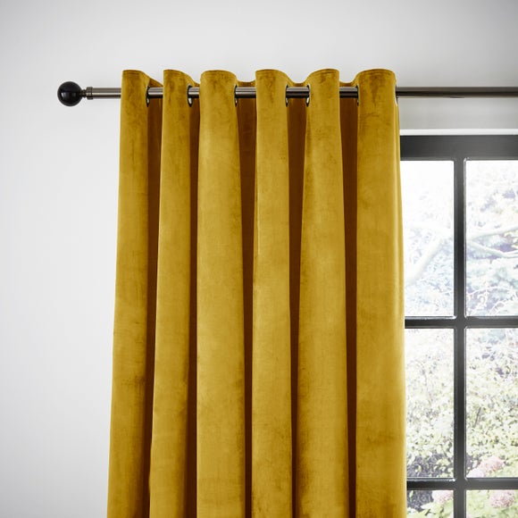 Luxe Velour Eyelet Curtains (Blackout Available) - image 1