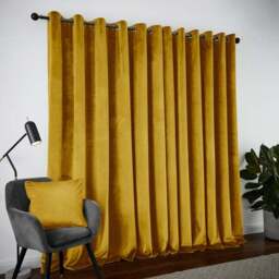 Luxe Velour Eyelet Curtains (Blackout Available) - thumbnail 4
