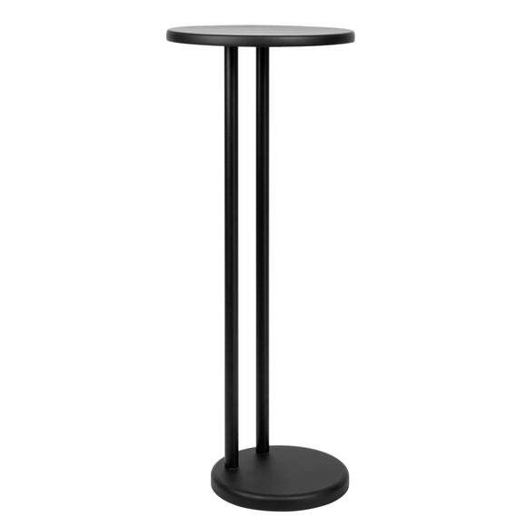 Elements Matt Black Bath Side Table by Dunelm
