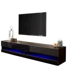 "Galicia LED Wide Floating Wall TV Unit for TVs up to 67""" - thumbnail 4