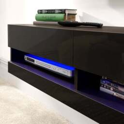 "Galicia LED Wide Floating Wall TV Unit for TVs up to 67""" - thumbnail 3