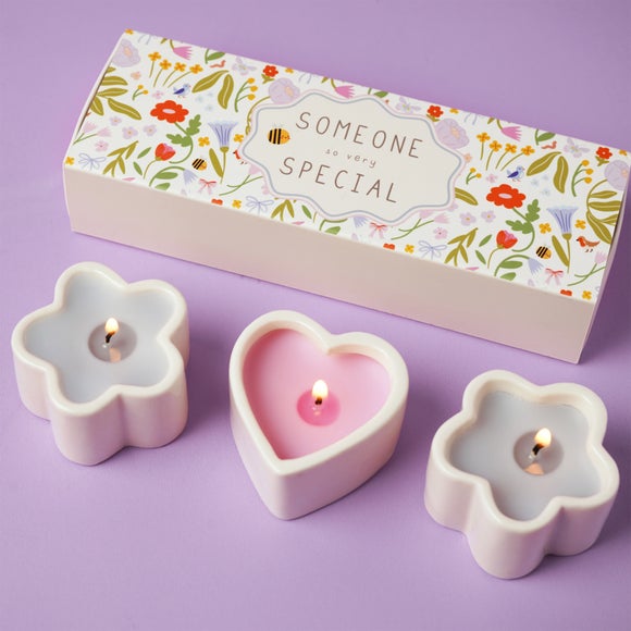 Love Life Friend Set of 3 Lychee & Raspberry Mini Candles - image 1