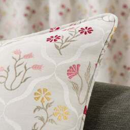 Fleur Floral Jacquard Cushion - thumbnail 2