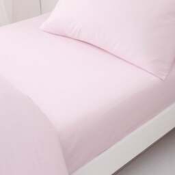 Set of 2 Pure Cotton Fitted Bed Sheets