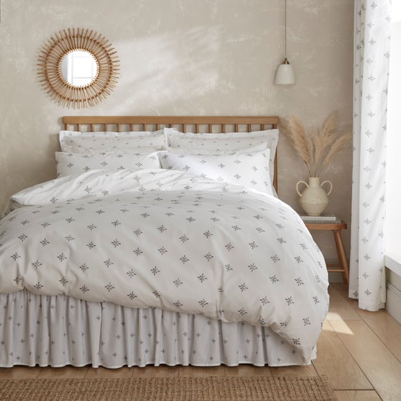 Zarah Motif 100% Cotton Duvet Cover & Pillowcase Set - image 1