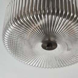 Tobias Ribbed Bathroom Flush Ceiling Light - thumbnail 3