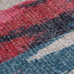 Ikat Abstract Washable Rug - thumbnail 2