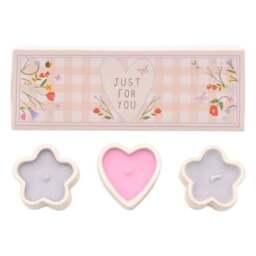 Love Life Just For You Set of 3 Lychee & Raspberry Mini Candles - thumbnail 2
