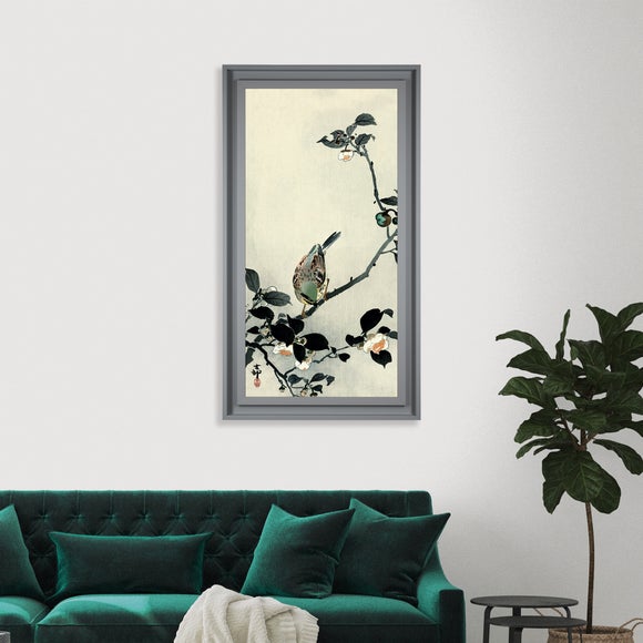 The Art Group Premium Edit Bunting on Camellia Branch Framed Print - image 1