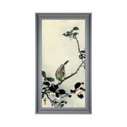 The Art Group Premium Edit Bunting on Camellia Branch Framed Print - thumbnail 2