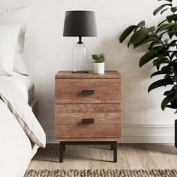 Fulton 2 Drawer Bedside Tables & 6 Drawer Chest & 2 Door Wardrobe Furniture Set - thumbnail 2