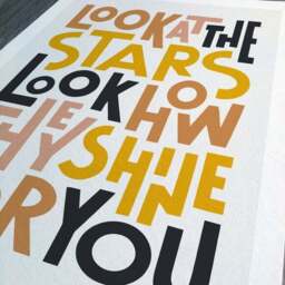 Sketchbook Design Look at the Stars Framed Print - thumbnail 2