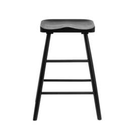 Loxwood Counter Height Bar Stool, Solid Oak - thumbnail 1