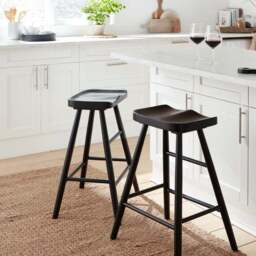 Loxwood Counter Height Bar Stool, Solid Oak - thumbnail 2