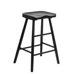 Loxwood Counter Height Bar Stool, Solid Oak - thumbnail 3