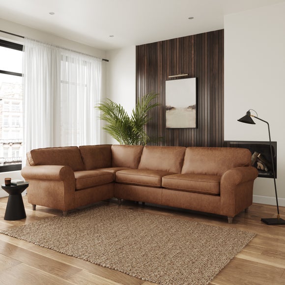 Flori Arizona Faux Leather Corner Sofa - image 1