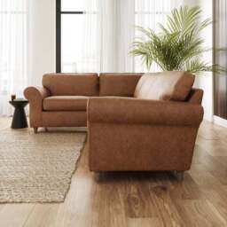 Flori Arizona Faux Leather Corner Sofa - thumbnail 2