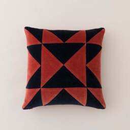 Clara Triangle Patchwork Square Cushion - thumbnail 2