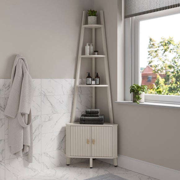 Elsie Corner Ladder Shelf with Door - image 1