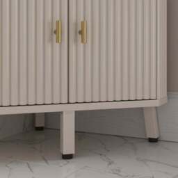 Elsie Corner Ladder Shelf with Door - thumbnail 5