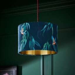 Kingfisher Drum Lamp Shade - thumbnail 1