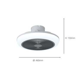 EGLO Saylulita LED Ceiling Light with Fan - thumbnail 3