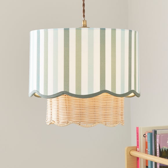 Stripe Scallop Easy Fit Lamp Shade - image 1