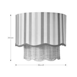 Stripe Scallop Easy Fit Lamp Shade - thumbnail 4
