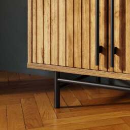 Bryant Hallway Console Table with Shoe Storage, Mango Wood Effect - thumbnail 5