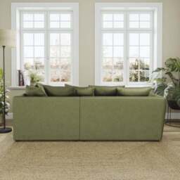Blake Curved Arm Opulent Velvet Corner Chaise Sofa - thumbnail 3
