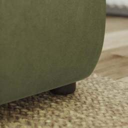 Blake Curved Arm Opulent Velvet Corner Chaise Sofa - thumbnail 4