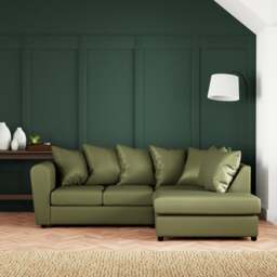 Blake Curved Arm Opulent Velvet Corner Chaise Sofa - thumbnail 1