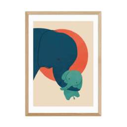 East End Prints Baby Elephant Print - thumbnail 2