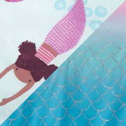 Catherine Lansfield Mermaid Fully Reversible Eyelet Curtains - thumbnail 3