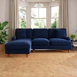 Beatrice II Matte Velvet Corner Storage Sofa Bed - thumbnail 2