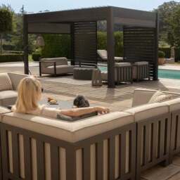 Maze Ibiza Medium Corner Garden Sofa Set with Round Coffee Table - thumbnail 6
