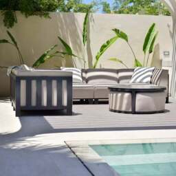 Maze Ibiza Medium Corner Garden Sofa Set with Round Coffee Table - thumbnail 2