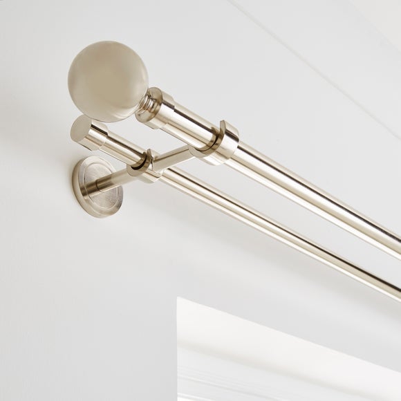 Ashton Double Layer Extendable Metal Curtain Pole - image 1