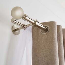 Ashton Double Layer Extendable Metal Curtain Pole - thumbnail 4